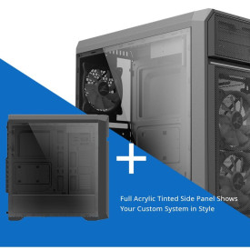 Кутия за компютър Zalman Case ATX - N5 OF - 3 x 120mm White LED