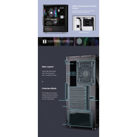 Кутия за компютър Zalman Case ATX - R2 BLACK