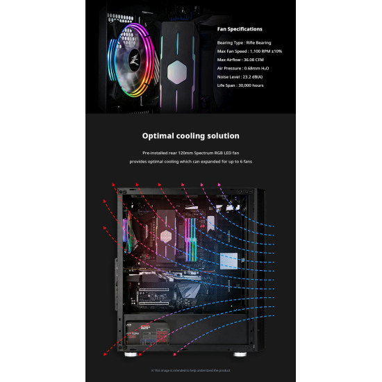 Кутия за компютър Zalman Case ATX - R2 BLACK