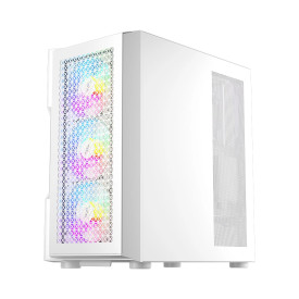 Кутия за компютър 1stPlayer Case ATX - TRILOBITE T7 White - 4 Fans Included