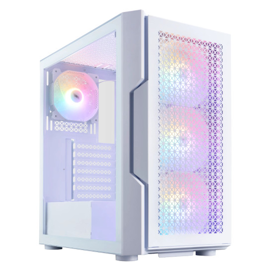 Кутия за компютър 1stPlayer Case ATX - TRILOBITE T7 White - 4 Fans Included