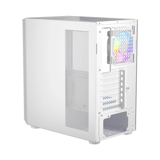Кутия за компютър 1stPlayer Case ATX - TRILOBITE T7 White - 4 Fans Included