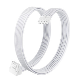 Модулен кабел 1stPlayer Custom Sleeved Modding Cable White - PCIe 5.0 12VHPWR M/M - FM2-B-WH