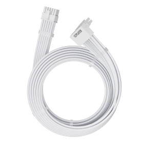 Модулен кабел 1stPlayer Custom Sleeved Modding Cable White - PCIe 5.0 12VHPWR M/M - FM2-B-WH