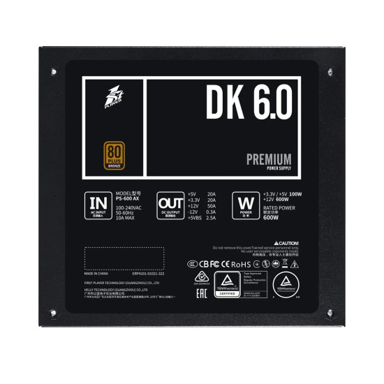 Захранване 1stPlayer PSU 600W Bronze - PS-600AX