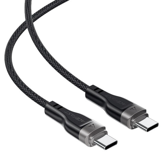 USB кабел Acefast USB-C to USB-C Cable 60W MAGNETIC 1.2m - C11-03 - Black