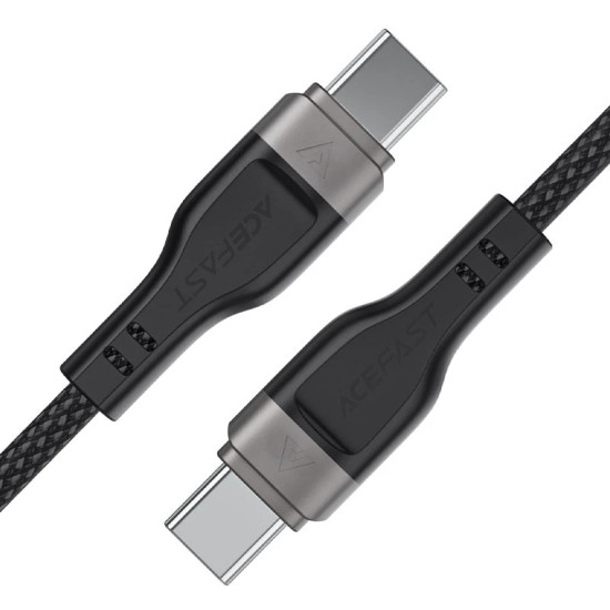 USB кабел Acefast USB-C to USB-C Cable 60W MAGNETIC 1.2m - C11-03 - Black