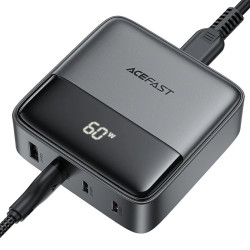 Зарядно Acefast Desktop Wall Charger PD65W GaN Z6, USB-C x 2, USB-A x 2