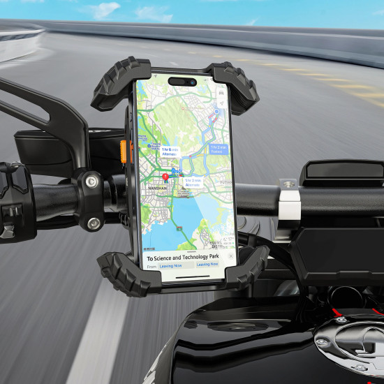 Стойка за телефон за колело Acefast Bicycle phone holder - Anti-skid, Shock-Absorbing - D23 - Black
