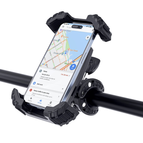 Стойка за телефон за колело Acefast Bicycle phone holder - Anti-skid, Shock-Absorbing - D23 - Black