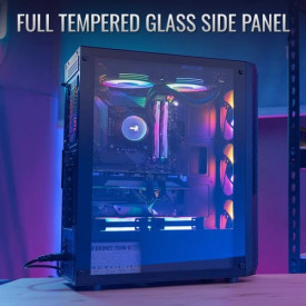 Кутия за компютър AeroCool Case ATX - Beam-G-BK-v2 - 4 fans included