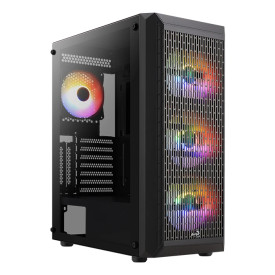 Кутия за компютър AeroCool Case ATX - Beam-G-BK-v2 - 4 fans included