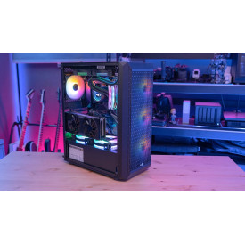 Кутия за компютър AeroCool Case ATX - Beam-G-BK-v2 - 4 fans included