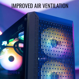 Кутия за компютър AeroCool Case ATX - Beam-G-BK-v2 - 4 fans included