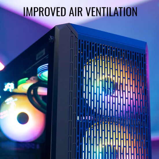 Кутия за компютър AeroCool Case ATX - Beam-G-BK-v2 - 4 fans included