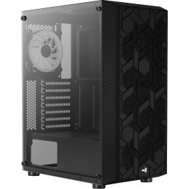 Кутия за компютър AeroCool Case Hive v2 - Mesh panel, FRGB, Tempered Glass, 4 Fans - ACCM-PV27043.11