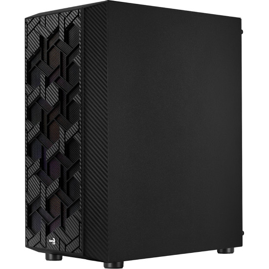 Кутия за компютър AeroCool Case Hive v2 - Mesh panel, FRGB, Tempered Glass, 4 Fans - ACCM-PV27043.11
