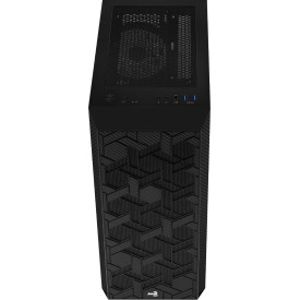 Кутия за компютър AeroCool Case Hive v2 - Mesh panel, FRGB, Tempered Glass, 4 Fans - ACCM-PV27043.11