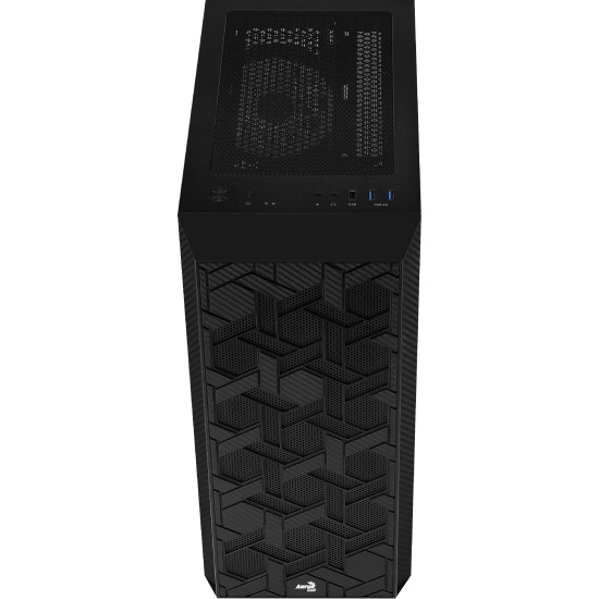 Кутия за компютър AeroCool Case Hive v2 - Mesh panel, FRGB, Tempered Glass, 4 Fans - ACCM-PV27043.11