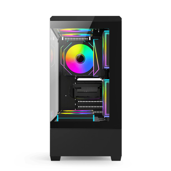 Кутия за компютър Aigo Case ATX - C365 Black - 3 x 120 mm A-RGB fans included