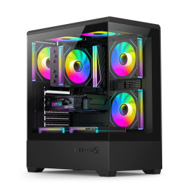 Кутия за компютър Aigo Case ATX - C365 Black - 3 x 120 mm A-RGB fans included