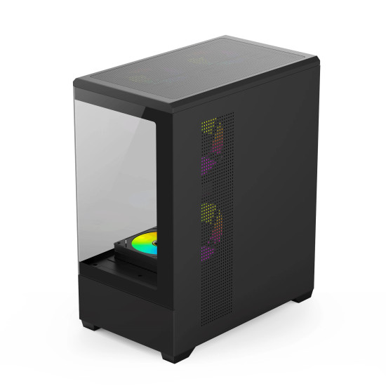 Кутия за компютър Aigo Case ATX - C365 Black - 3 x 120 mm A-RGB fans included