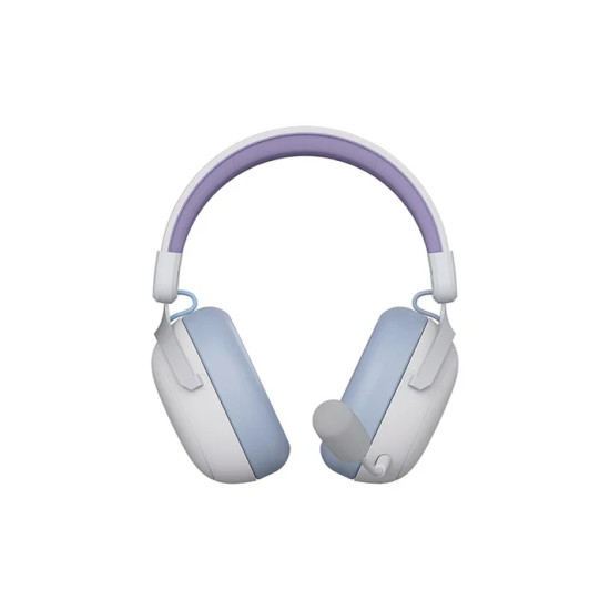 Безжични слушалки Ajazz Wireless Gaming Headphones - AHM08 MAX Purple, White, Blue - Bluetooth , 2.4G