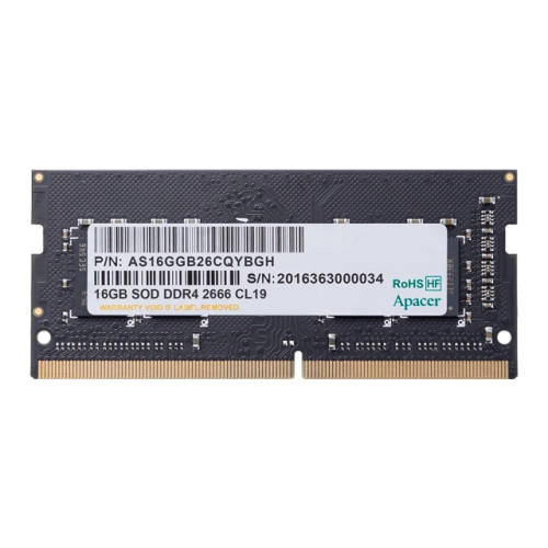 RAM памет Apacer 16GB DDR4 SODIMM 1024x8 2666MHz - AS16GGB26CQYBGH