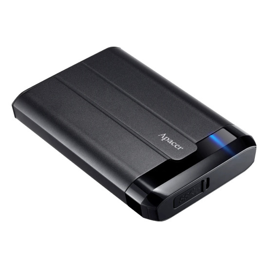 Външен твърд диск Apacer AC732 1TB USB 3.2 Gen 1, Military-Grade, Shockproof, IP68, Black