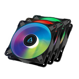 Комплект вентилатори Arctic Fan Pack 3-in-1 - P12 PWM PST A-RGB (Black)