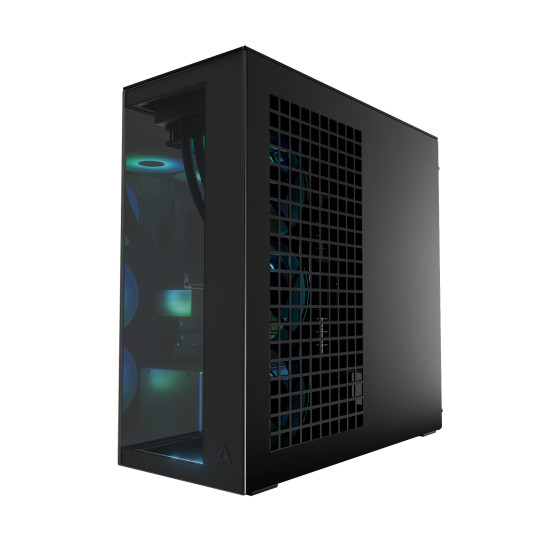 Кутия за компютър Arctic Xtender, Mid Tower, Tempered glass, ARGB fans, Black
