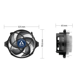 Охладител за процесор Arctic за процесор CPU Cooler Alpine 23 CO - AMD