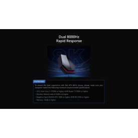 Безжична мишка ATK Wireless Gaming Mouse Z1 PRO MAX - 8K, White