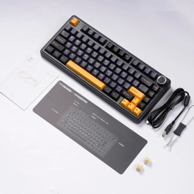 Безжична клавиатура Aula F75 Thunder Black - Reaper Switch [Linear] (English US)