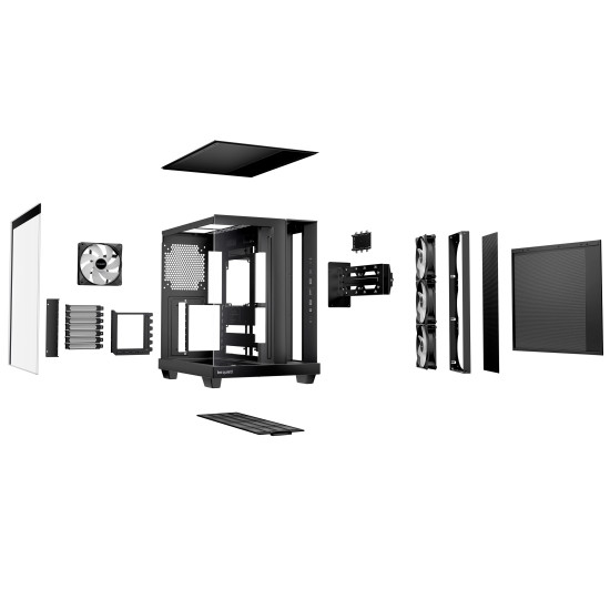 Кутия за компютър be quiet! Case ATX - LIGHT BASE 500 LX, Black