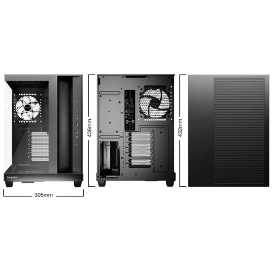 Кутия за компютър be quiet! Case ATX - LIGHT BASE 500 LX, Black