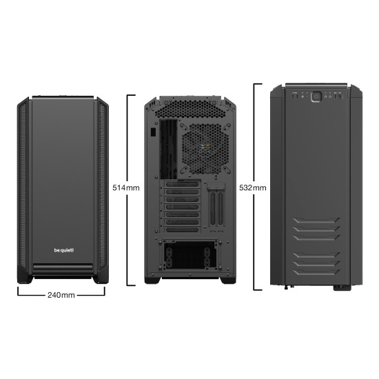 Кутия за компютър be quiet! Case EATX - Silent Base 601 Window Black