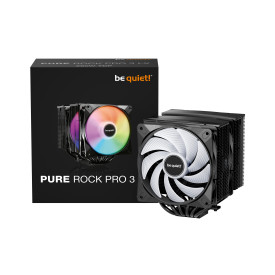 Охладител за процесор be quiet! CPU Cooler - Pure Rock Pro 3 LX Black - Dual-Tower
