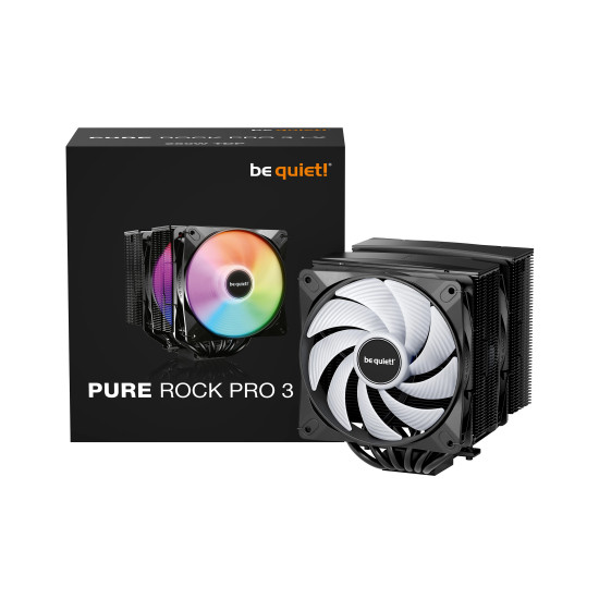 Охладител за процесор be quiet! CPU Cooler - Pure Rock Pro 3 LX Black - Dual-Tower