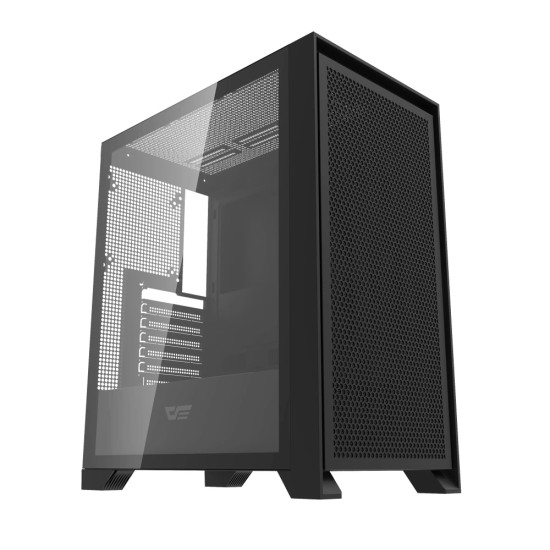 Кутия за компютър Darkflash Case ATX - DRX70 Mesh Black - Addressable RGB 4 fans, USB-C