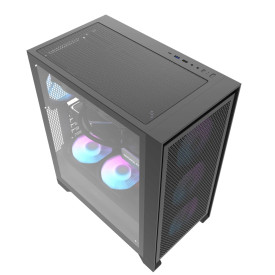 Кутия за компютър Darkflash Case ATX - DRX70 Mesh Black - Addressable RGB 4 fans, USB-C