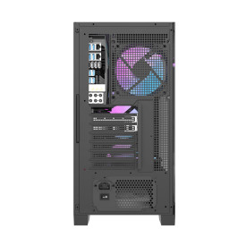 Кутия за компютър Darkflash Case ATX - DRX70 Mesh Black - Addressable RGB 4 fans, USB-C