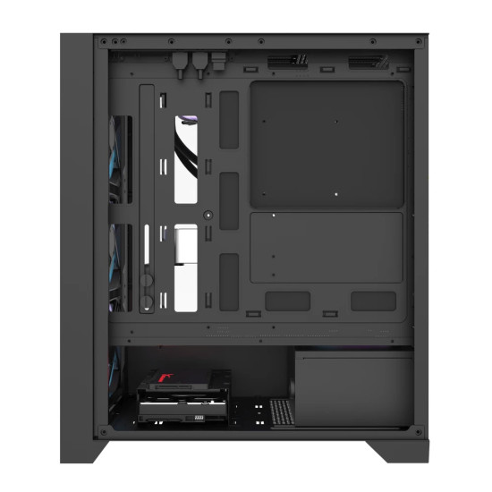 Кутия за компютър Darkflash Case ATX - DRX70 Mesh Black - Addressable RGB 4 fans, USB-C