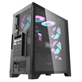 Кутия за компютър Darkflash Case ATX - DRX70 Mesh Black - Addressable RGB 4 fans, USB-C