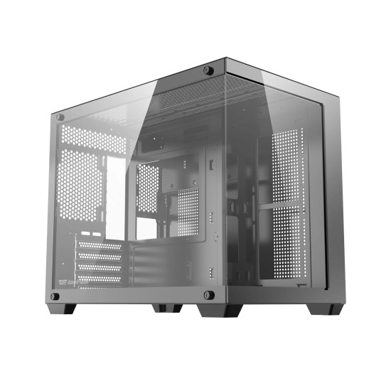 Кутия за компютър Darkflash Case mATX - B275 PRO Black - 6 x 120 mm Infinity Mirror A-RGB