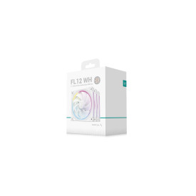 Комплект вентилатори DeepCool Fan Pack 3-in-1 3x120mm - FL12 White, Addressable RGB