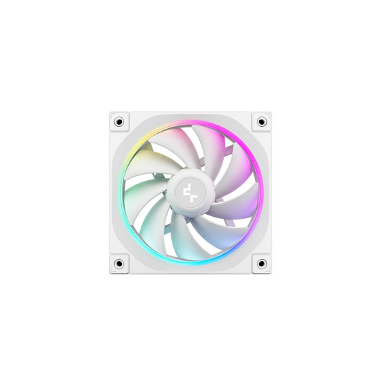 Комплект вентилатори DeepCool Fan Pack 3-in-1 3x120mm - FL12 White, Addressable RGB