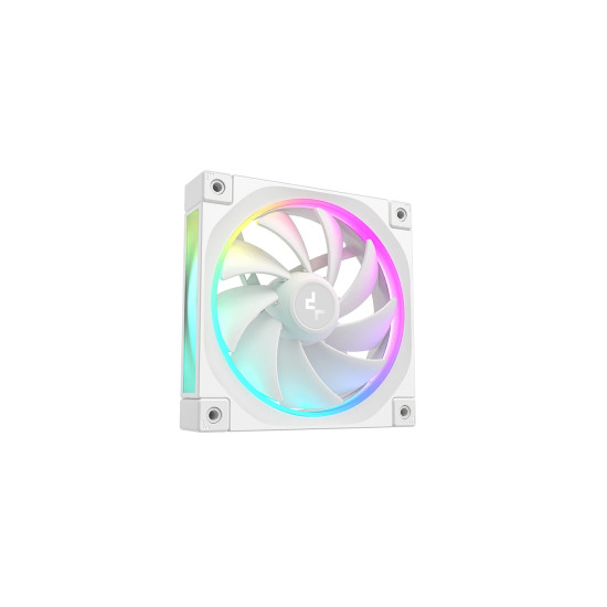 Комплект вентилатори DeepCool Fan Pack 3-in-1 3x120mm - FL12 White, Addressable RGB