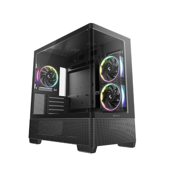 Кутия за компютър DeepCool Case ATX - CG380U 3F - 3 ARGB Fans, USB-C