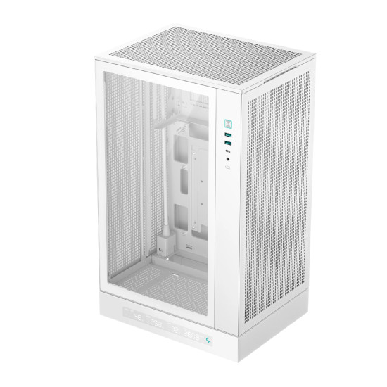Кутия за компютър DeepCool Case mATX - CH270 DIGITAL WH